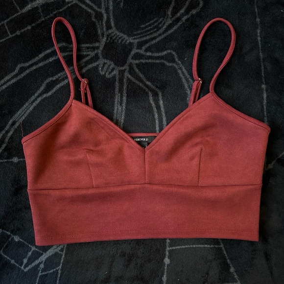 Red Crop Top - Picture 1 of 4